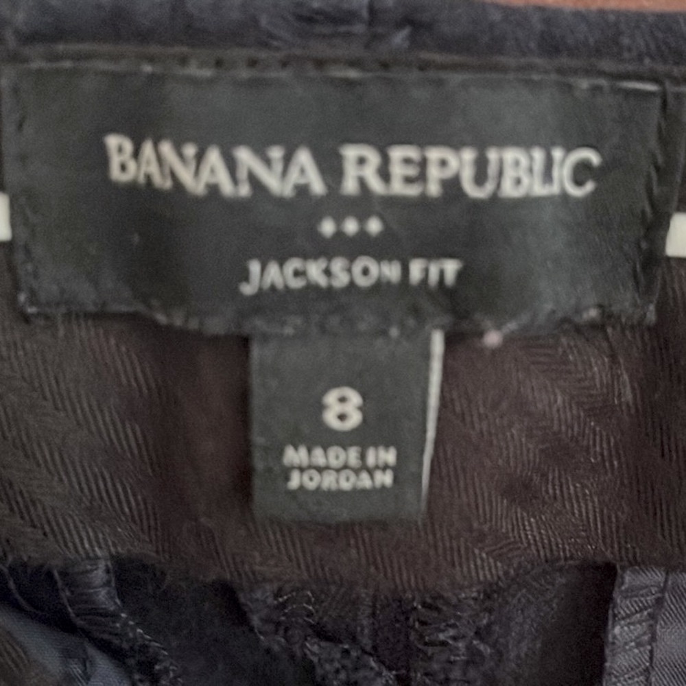 BANANA REPUBLIC Jackson Fit Black Pants 8 - Picture 10 of 11
